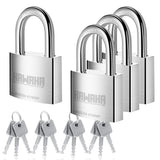 KAWAHA 41/40-4PS 1-9/16 inch (40mm) High Security Stainless Steel Padlock with Stainless Steel Key for Both Indoor and Outdoor u