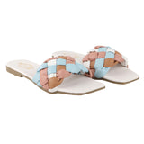 Shoetopia Women And White Girls Flat Sandal-Eu36,White,3,B09SZJHCRH