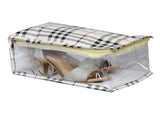 Sunesh Creation Shoe Cover, Travelling Shoe Storage Bag/Storage Footwear Organize (Design 2) | Color : White | Material : Artifi