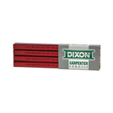Dixon ORIOLE CARPENTER PENCIL, MEDIUM, BLACK LEAD, RED BARREL, DOZEN