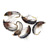 Jamyor 6pcs Handmade Fly Fishing Lures - Wet Flies, Nymph, Scud