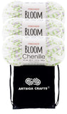 Premier Yarns Bloom Chenille Lilac 2099-04 (3-Skeins - Same Dye Lot) Weight S Bulky #6 Polyester Yarn For Crocheting And Knittin