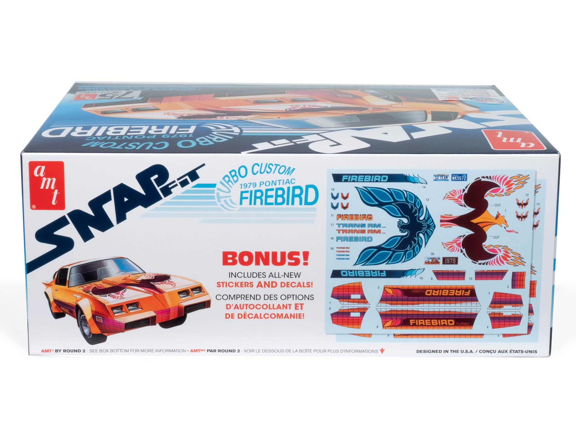 Amt 1979 Pontiac Firebird Turbo Custom (Snap) 1:25 Scale Model Kit