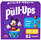 Pull-Ups Boys' Potty Training Pants, Size 4T-5T Training Underwear (38-50 lbs), 82 Count