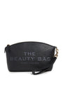 Marc Jacobs Womens The Leather Beauty Bag, Black, One Size