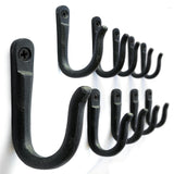 Ambipolar Railroad Spike Iron Coat Hooks 10 Pack Multi-Purpose Heavy Duty Hooks Wall Mounted Farmhouse Vintage Hanging Coats, Ba