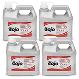 GOJO Cherry Gel Pumice Hand Cleaner, Cherry Scent, 1/2 Gallon Heavy Duty Pumice Hand Cleaner Pump Bottle (Case of 4) - 2356-04