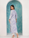 Gosriki Women'S Cotton Blend Chikankari Embroidered Straight Kurta (Zainab Grey-Bj-Gs_L_Grey_Large),Grey,,B0D4J5RJQS