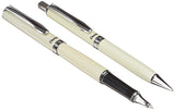 Pentel Libretto Roller Gel Pen and Pencil Set with Gift Box, Pen 0.7mm and Pencil 0.5mm, Cream Barrels (K6A8WA)