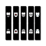 woopme Ghost Magnetic Bookmark for Book Lovers Readers Students Gift Magnetic Page Clips Folding Set of 5
