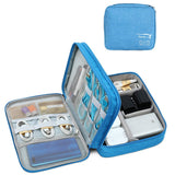 Styleys Polyester Double Layer Gadget Organizer Case, Portable Zippered Pouch For All Small Gadgets, Hdd, Power Bank, Usb Cables