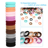 120Pcs Toddler Hair Ties, Kids Hair Ties, Hair Bands And Elastic Ponytail Holders For Toddler Girls (Diameter 1 Inch And As