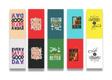 woopme Inspirational Motivational Quotes Printed Magnetic Bookmark for Students Kids Book Lovers Readers Gift Magnetic Page Clip