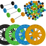 Plastic Toy Wheels and Steel Axles for DIY STEM Projects