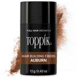 Toppik Hair Building Fibers, Auburn, 0.11 Ounce Fill In Fine or Thinning Hair, Instantly Thicker, Fuller Looking, 9 Shades for M