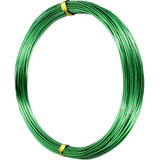 TecUnite Aluminum Craft Wire for Sculpting Armature Bendable Craft Wire for DIY Jewelry Making(Green, 10 M X 1 mm, 1 Roll)