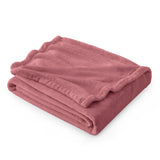 Bedsure GentleSoft Fleece Blankets Twin Size Rose Pink - 300GSM Lightweight Plush Fuzzy Cozy Soft Blanket for Bed, Sofa, Couch, 