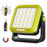 Masmejor 30W Rechargeable LED Work Light - 1500LM, Waterproof, Magnetic Base, 360 Rotating, 7 Modes for Auto Repair, Emergency, 