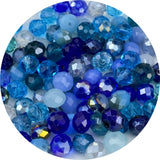 Honkoolly 100pcs Crystal Glass Beads 8mm Faceted Rondelle Glass Spacer Beads with Hole for Bracelets Necklace Earring DIY Jewelr
