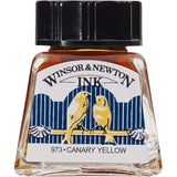 Winsor & Newton Drawing Ink, 14ml Bottle, Canary Yellow