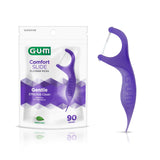 GUM Comfort Slide Floss Picks Perfect for Tight Teeth Extra Strong ShredResistant Dental Floss, Easy Grip Handle Dental F