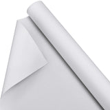 Kinlop 12 Inch x 30 Feet Double Primed Cotton Canvas White Canvas Roll for Oil and Acrylic Paint