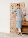 Libas Women'S Pure Cotton Kurta Sets (34311_Blue