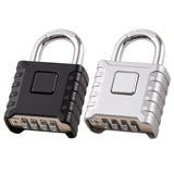 2 Pack disecu Heavy Duty 4 Digit Combination Lock, One Touch Unlocking, Anti-Error Feature, Waterproof Large Outdoor Padlock for