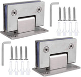 HNBun 2 Pack 90 Degree Shower Door Hinges, 304 Stainless Steel