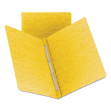 Smead PressGuard Report Cover, Metal Prong Side Fastener with Compressor, 3 Capacity, Letter Size, Yellow, 25 per Box (81852)