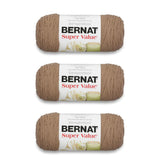 Bernat Super Value Yarn, 3 Pack, Honey 3 Count