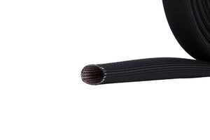 WISAUTO High Temp Black Auto Heat Sleeve Fiberglass Adjustable Heat Shield Black Color 5FT X 26MM(1'')