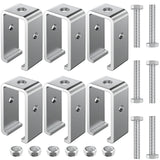 6 Pack Channel Trolley Track Hanger Bracket for UNISTRUT Strut Channel, 1-5/8 Intermediate Support Hange Bracket for All 1-5/8 C