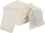 Birdbrid Reusable Cotton Muslin Potli Bags, 4 * 6inch Small Drawstring Pouches for Spices, Herbs, Wedding Favors, Return Gift, J