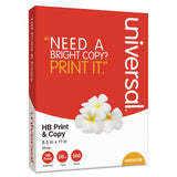 Universal 91200 Multipurpose Paper 9596 Bright 20 lb, 8.5x11 White 5000 Shts/CT