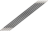 KnitPro 20 cm x 2.75 mm Karbonz Double Pointed Needles, Black and Silver
