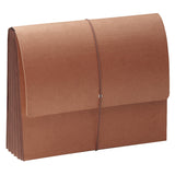 Smead ExtraWide SuperTuff Wallet, Legal Size, 7 Expansion, 30% Recycled, Redrope