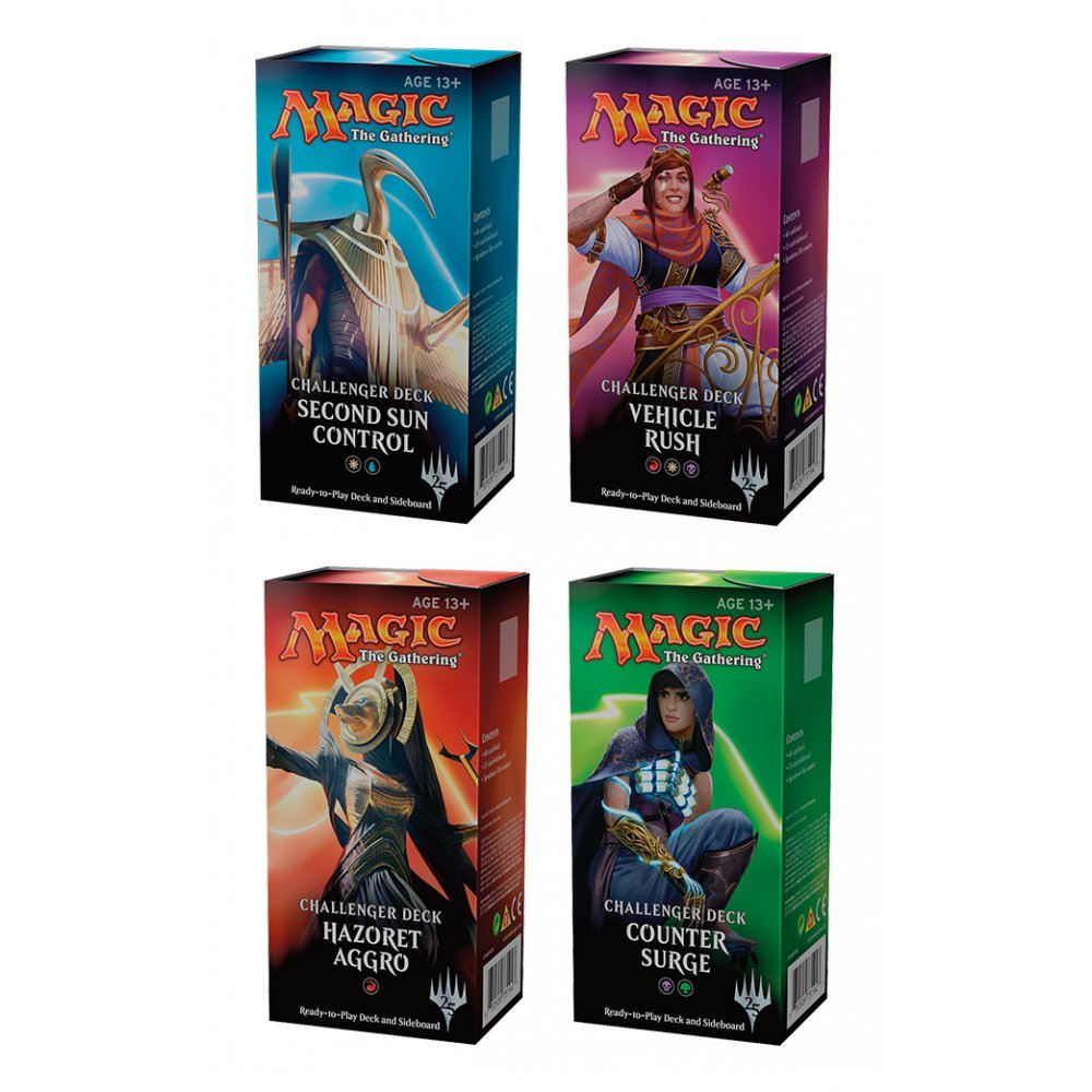 All 4 Mtg Magic Challenger Decks: Hazoret Aggro Vehicle Rush Control Counter