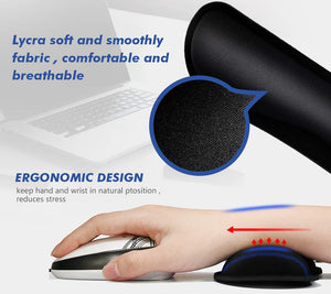 TONOS Keyboard Wrist Rest - 17 Wrist Rest for Computer Keyboard with Memory Foam, Ergonomic Design Wrist Rest Set for Easy Typ