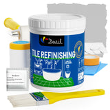DWIL Tub Paint, Tub and Tile Refinishing Kit with Tools, White Bathtub Paint Water Based &Low Odor, Easy to Use for Sink Bathroo