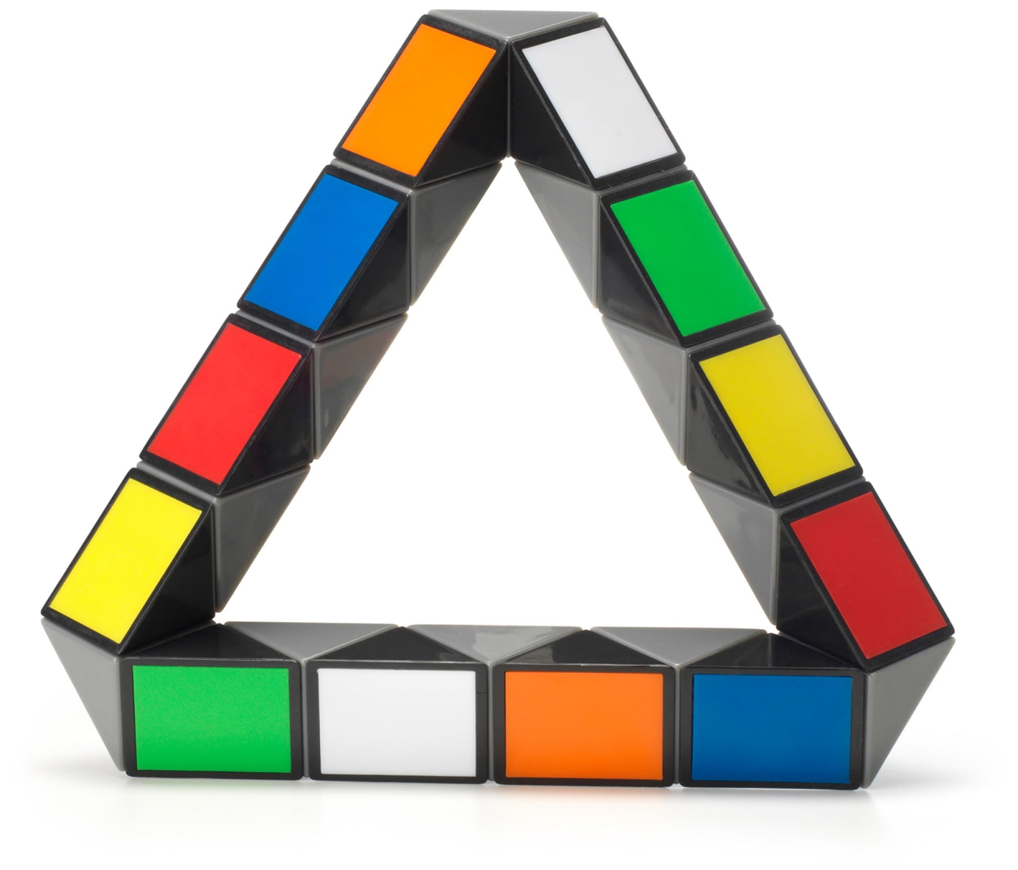 Rubiks Twist, Colorful 3D Puzzle Classic Brain Teaser Retro Fidget Toy Bend & Twist Into Shapes Objects Animals, for Adults & Ki