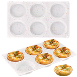 Sakolla 2 Pack Muffin Top Pans, Silicone Egg Molds for Breakfast Sandwiches 3 Inch Round Baking Pan for English Muffins, Egg Bit