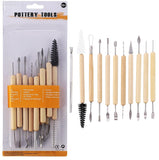 Pottery Tools Set Clay Sculpting Tools Set, 11 Pieces, Pottery Carving Kit for Ceramics, Polymer Clay, Modelling, Cake Decorat
