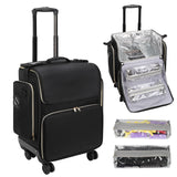 OCHEAL Hairstylist Traveling Case with a Large Makeup Travel Bag for Hairstylist, Hairdresser Bag with Detachable Pouch,360 Rota