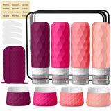 16Pack Travel Bottles for Toiletries, TSA Approved Travel Size Toiletries Containers Set, Silicone Leak Proof Refillable Bottles