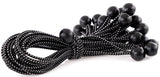 Kotap BB11B Ball Bungee Cord, HeavyDuty & Versatile, Indoor & Outdoor, Tarp TieDown, Organize & Secure, 11Inch, Black, (50 P