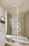 Stander Wonder Pole, Security-Pole and Curve Grab Bar, Tension Mounted Floor to Ceiling Transfer-Pole for Seniors, Elderly Adult