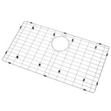 LQS Kitchen Sinks Grid, Sink Protectors for Kitchen Sinks 28 3/8 x 15 3/8 with Rear Drain Hole for Single Sink Bowl, Stainless S