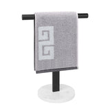 NearMoon T-Shape Hand Towel Holder-Bath Towel Rack-Standing with Balanced Base Towel Bar for Bathroom Kitchen Vanity Countertop,
