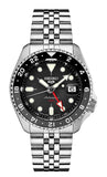 SEIKO SSK001 Automatic Watch for Men 5 Sports Black Dial with Date Calendar and Luminous Hands & Markers and Black & Gray G